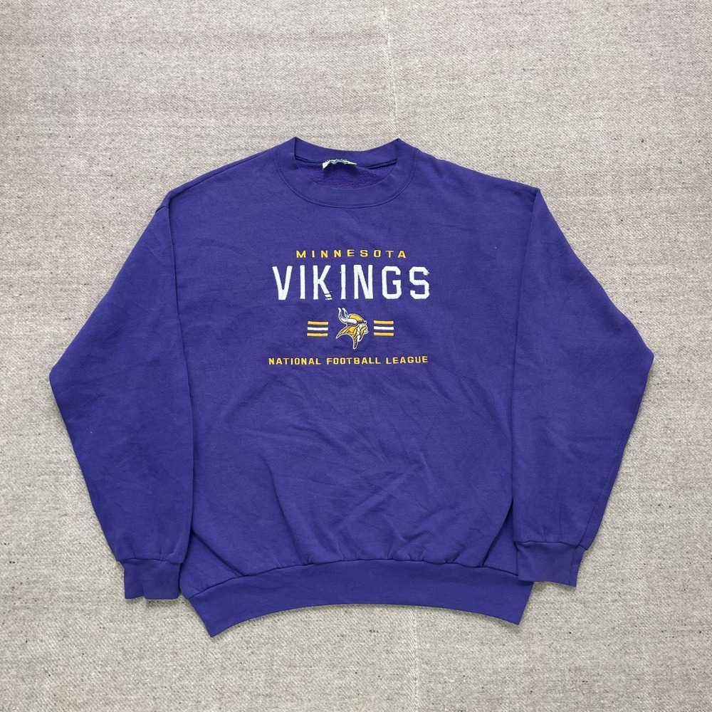 Vintage Minnesota Vikings sweatshirt mens Large Purple 1990s‎ NHL